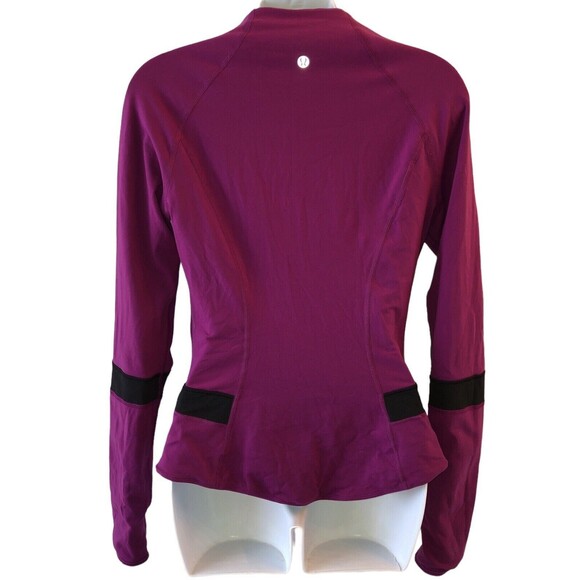 Lululemon Find Your Bliss Women Jacket Gray Sz 6 Black Up Reversible Define - Picture 2 of 11